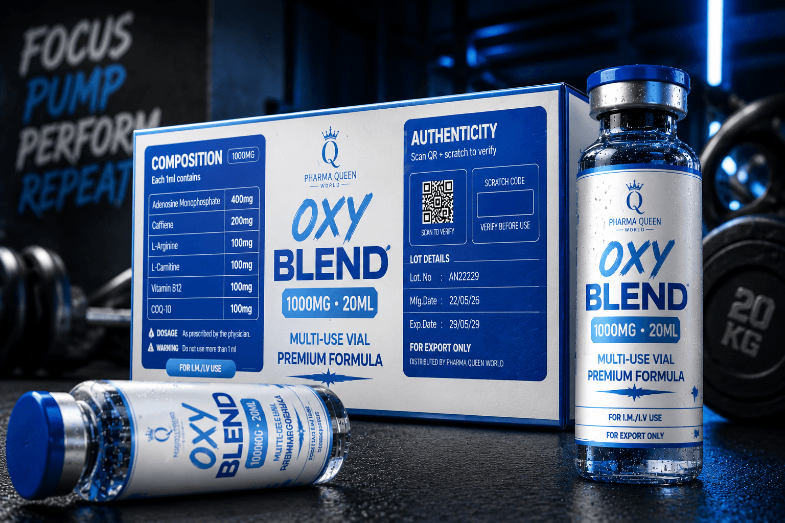 Oxy Blend product packaging