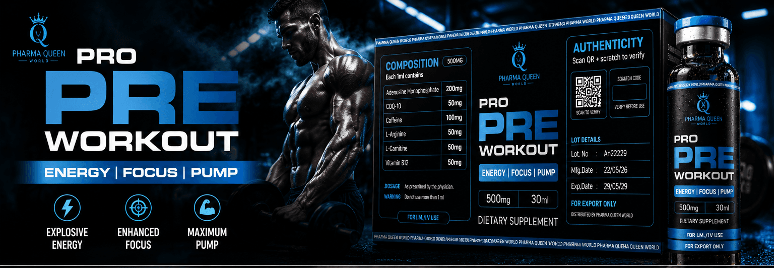 Pro Pre Workout energy focus pump product banner